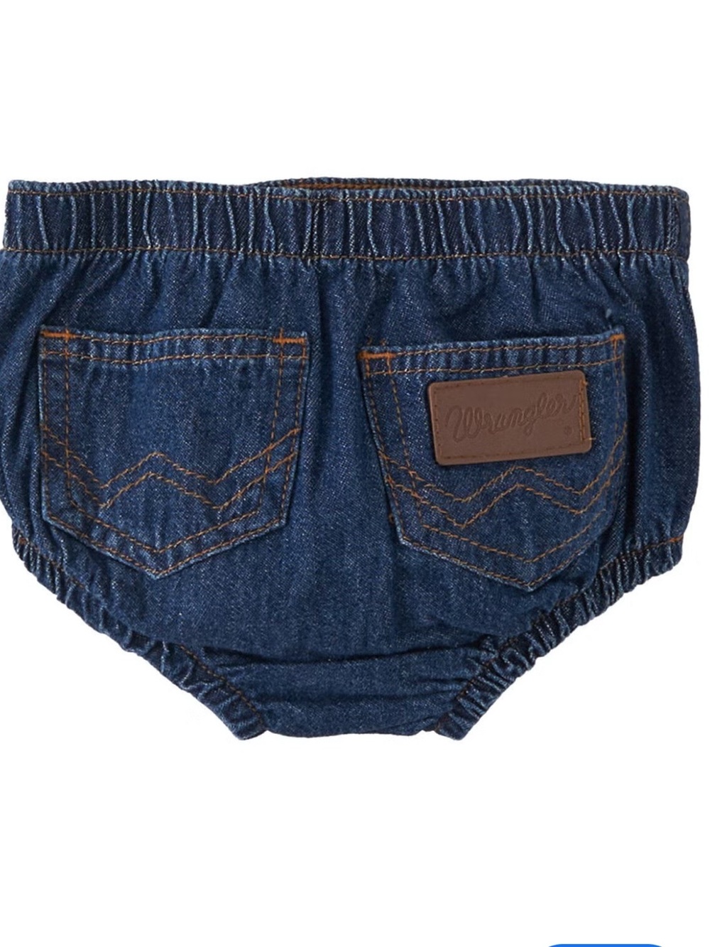 Wrangler Infant Denim Diaper Cover - Dark Blue